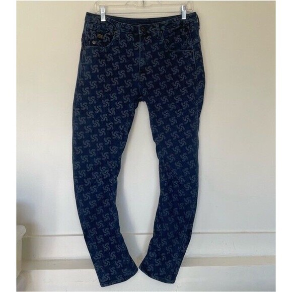 G-Star RAW X Pharrell For The Oceans Printed Arc 3D Slim Tapered Jeans Size 31 - Picture 2 of 10
